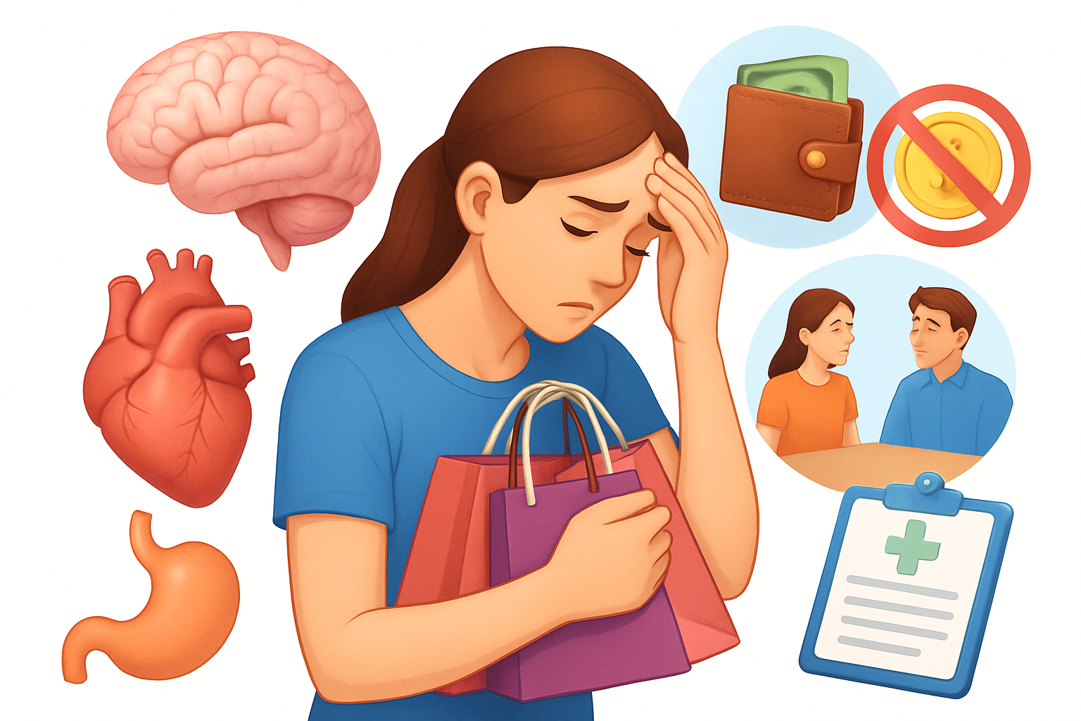 إدمان التسوق القهري البحث عن السعادة الزائفة في الشراء وملء الفراغ العاطفي